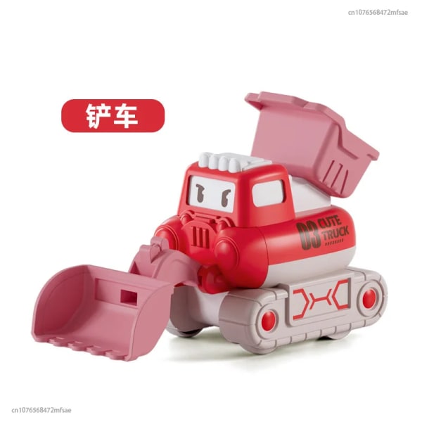 Barnleksaker Press Tröghetsbil Grävning Bulldozer Boy Engineering Vehicle Set Kindergarten Small Gift 1