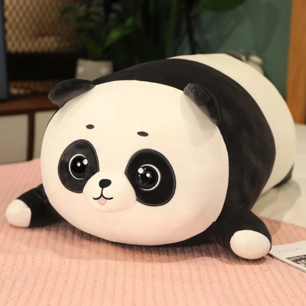 Söt Panda Plysch Toy Gosedjur Mjuk Plysch Panda Lång Sovkudde Kudde Docka Leksaker för barn Flickor Födelsedagspresent Deco 40cm panda
