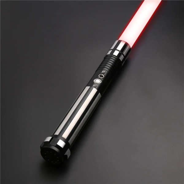 Lightsaber Neo Pixel RGB Smooth Swing Heavy Duellering Metal Hilt Led Strip Blade Blaster Cosplay Jedi Laser Sword Toys E08 GOLD Premium RGB