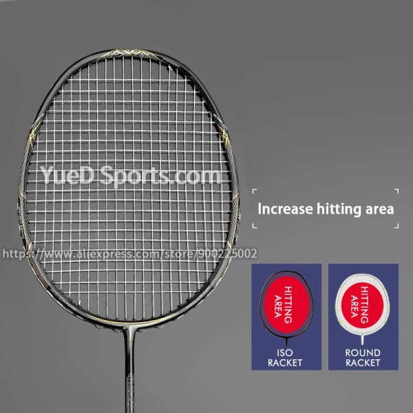 100% Japan MJ30 kolfiber badmintonracket med strängar Väskor Professionell träningsracket Max spänning 32LBS Speed ​​Sports Red