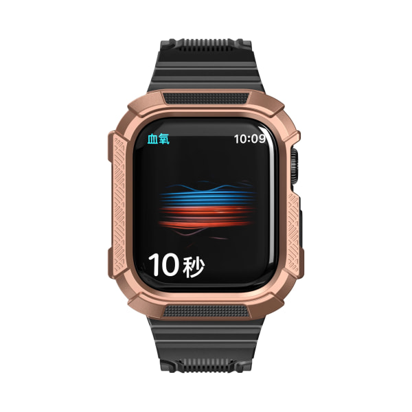 Silikonrem För Apple Watch Ultra 49mm 8 7 45mm 41mm Anti-fall skydd Smart watch För iwatch 6 5 4 SE 44mm 42mm 40mm Black-5 For 42mm 44mm 45mm