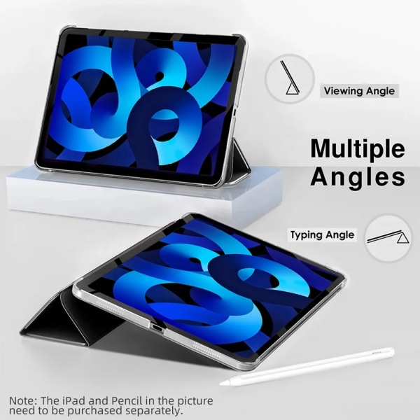 För iPad 2 3 4 5 6 7 8 9 10 Gen 9,7-tum 10,2-tum Pro 11-tum Air 1 2 3 4 5 gen mini 2 3 4 5 6 Smart Sleep Wake Tablet- case iPad 10th 10.9 inch Green