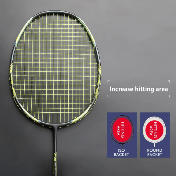 Carbon Fiber Strung Badmintonracket Vikt Lätt 4U 84g G5 Offensiv Typ Racket 24-32LBS Racket Med Väskor Speed ​​Raquette Pink