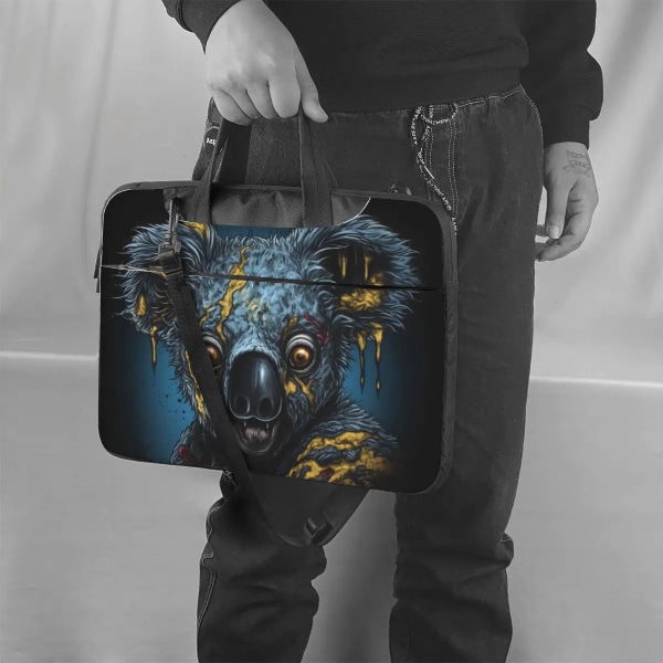 Koala Laptopväska Zombie Porträtt För Macbook Air Pro HP Huawei 13 14 15 15.6 Fodral Snyggt vattentätt case As Picture 14inch