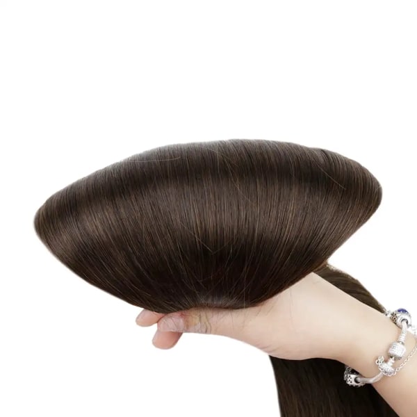 Sömlösa hårförlängningar PU Clip In Hair Extensions 7st Naturliga raka hårförlängningar 100% äkta mänskliga hårförlängningar för kvinnor 8 18inch 100gram