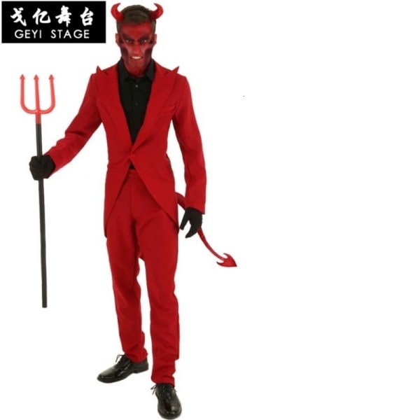 Uppvuxen i en dålig röd huva demon onda kostymer Cosplay uniform dräkter Cosplay kläder läskiga Halloween kostymer adult XS