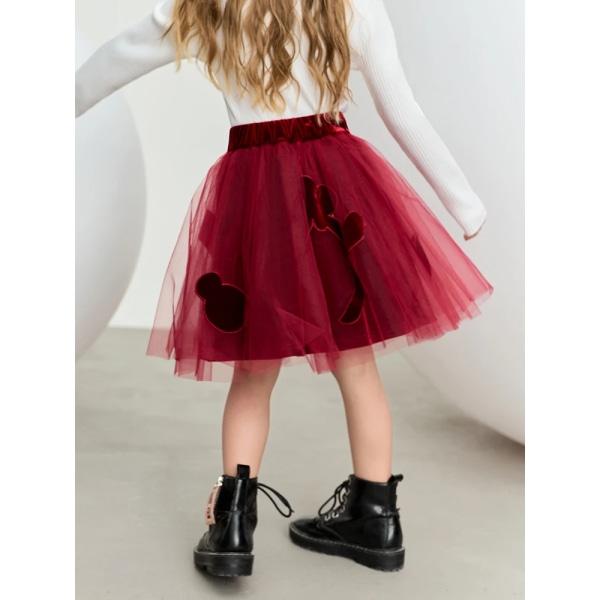 Barn 2023 Vinterkjolar för flickor Nya Fluffigt Mode Basics Casual 3-14 år Tonåring A-Line Mini Svart Kjol Barn 22344019 wine red 110cm