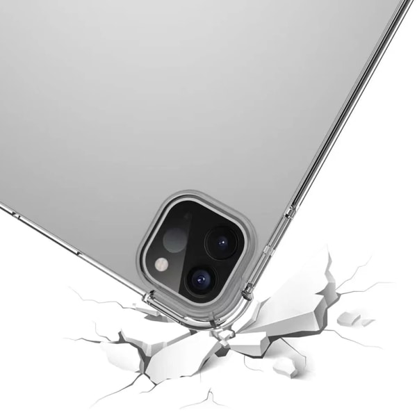 Transparent cover för Apple iPad Pro 11 12.9 2015 2017 2018 2020 2021 2022 Stötsäker mjuk TPU Silicon Shell Tablet Back Case Shockproof Case iPad Pro 11 2021