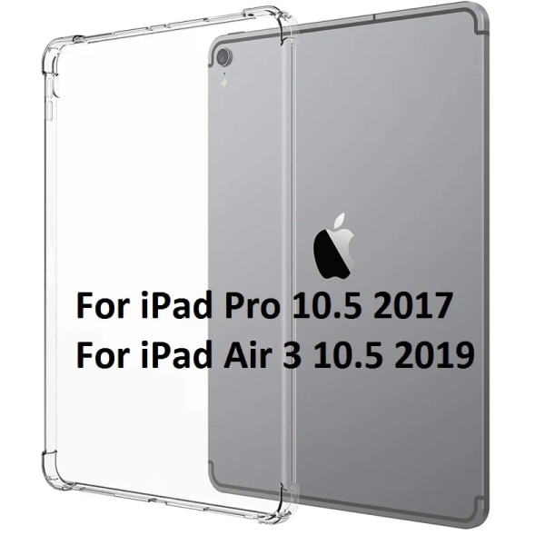 Stötsäker Coque För iPad Air 4 10.9 Air 3 Pro 10.5 iPad 2018 2017 9.7 mini 12345 iPad 10.2 2019 2020 Case TPU Anti-Drop Cover iP Air 3 Pro 10.5