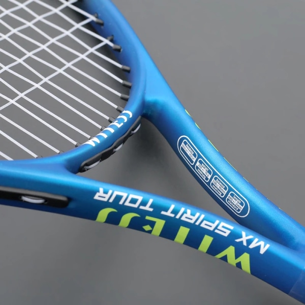 Kolaluminiumlegering träning tennisracket för vuxna 100sq. i Män Kvinnor Professionell Racket Med Strings Väska Padel Raqueta Blue
