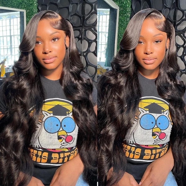 40 Inch Body Wave Peruk Människohår 13x4 Hd Spets Front Peruk För Svarta Kvinnor Brazilian 360 Glueless Full 4x4 Spets Stängning Förplockad 13x4 Lace Wig 20inches