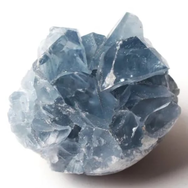 1 st 30-200 g Madagaskar Natural Celestite Crystal Druzy Cluster Sky Blue Geode Mineral Exemplar Heminredning 290-310g