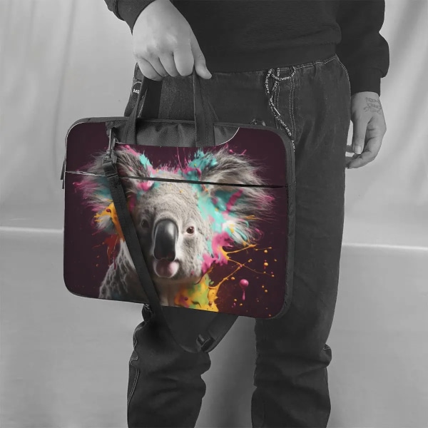 Koala Laptopväska Liquid Splash Explosion För Macbook Air Pro HP Huawei 13 14 15 15.6 Case Kawaii Stötsäkra portföljer As Picture 13inch