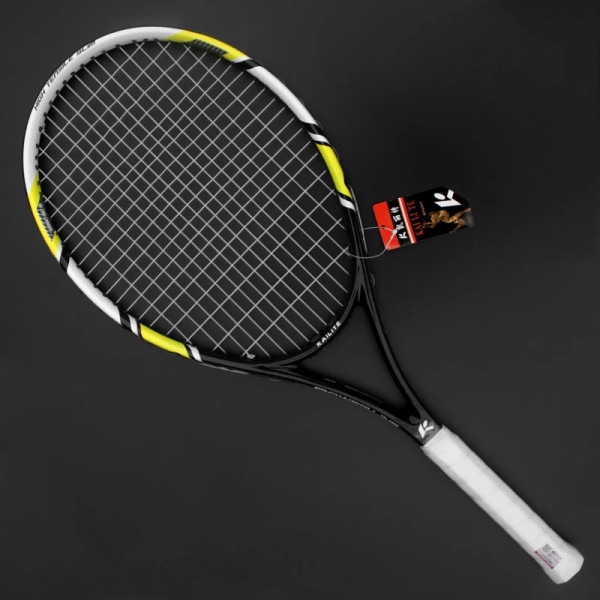 Professionell teknisk typ kol aluminiumlegering tennisracket Raqueta tennisracket Racchetta tennisracket tennisracket Upgraded Black
