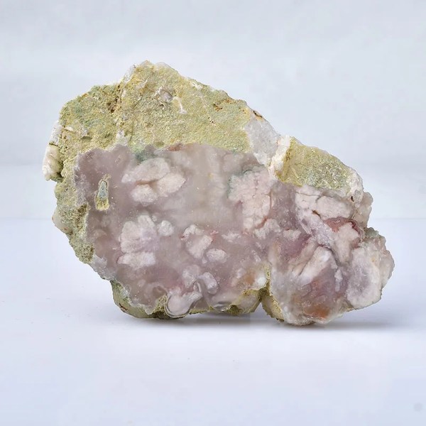 1 st Naturlig Sakura Agate Stone Polering Råkristaller Oregelbunden formad för Reiki Healing Stone Chakra Agate Skivor Kvartspresenter agete 150-200g