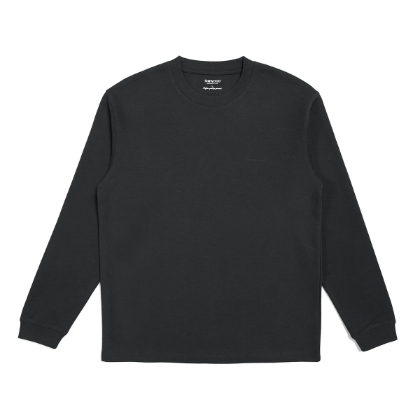 Höstnyhet 2023 Oversize 300 g Bekväma dubbelsidiga slipade tyg sweatshirts Herr Plus Size Luvtröjor Charcoal Grey Sorona L REC 65.5-72.5KG