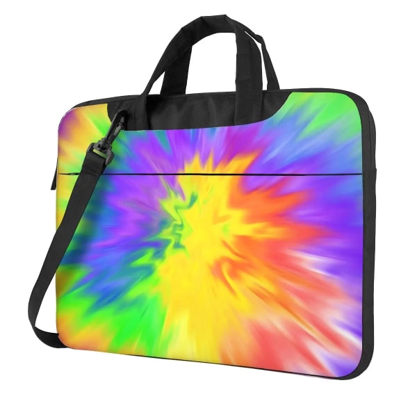 Färgglad Tie Dye Laptopväska Print för Macbook Air Pro Acer Dell 13 14 15 15,6 Case Kawaii Stötsäker påse 2 13"