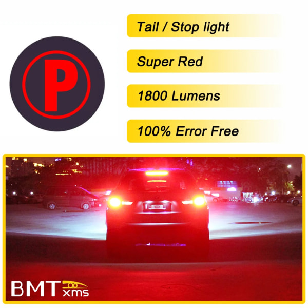 BMTxms Canbus För Toyota RAV4 RAV 4 XA 20 30 40 50 LED Exteriör Parkering Blinkers Backbromsljus Dimljus Tillbehör Rear Turn Signal-2P