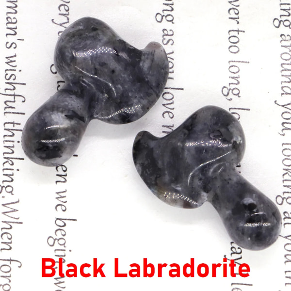 Yxa Staty Natursten Kristall Handsniden liten yxa statyett Reiki ädelsten hantverk Heminredning, julklappar souvenirer 1.2 Black Labradorite 20pcs