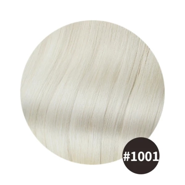 Kvinnor Hårinslag Rakt hårbuntar European Remy Natural Real Human Hair Extension 100g Kan lockigt hårförlängning för kvinnor 1001 16Inches