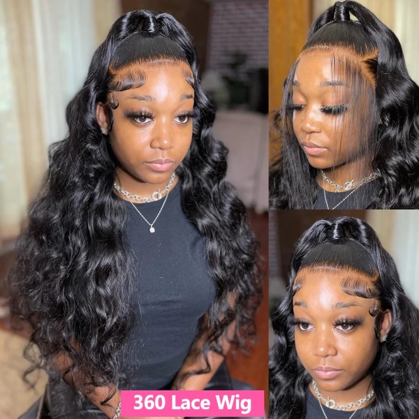 40 Inch Body Wave Peruk Människohår 13x4 Hd Spets Front Peruk För Svarta Kvinnor Brazilian 360 Glueless Full 4x4 Spets Stängning Förplockad 360 Lace Wig 22inches