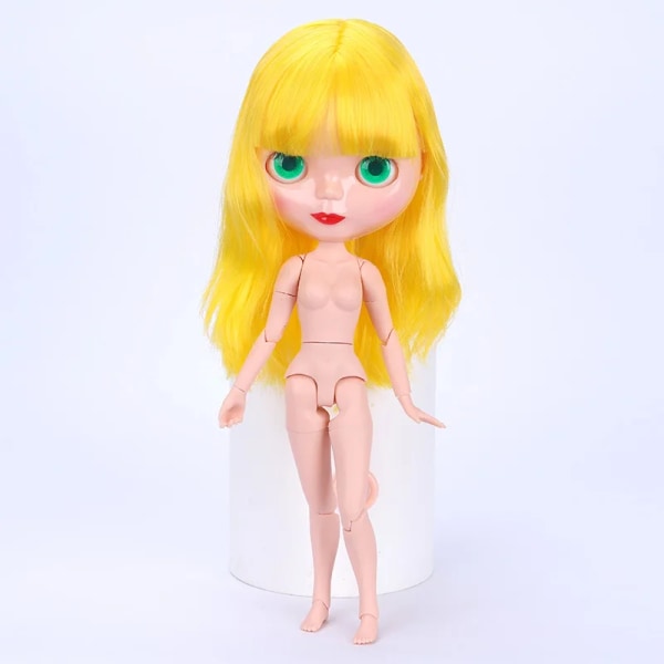 30cm Blythe Dolls Bjd 1/6 Ball 20 Jointed Doll för flickor Leksak Kropp Normal hud 4 färger Ögon Utbytbara Black