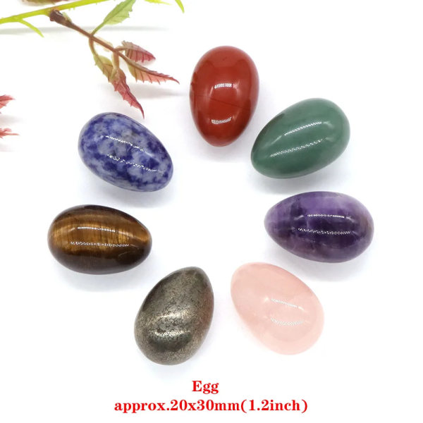 7 st/ set Chakra Mix Naturlig Ädelsten Healing Kristall Snidade Wicca Quartz Stone Hantverk DIY Smycken Staty Heminredning Energi Gif 1.5 inch Ghost