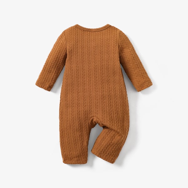 Baby Girl Söt Långärmad Jumpsuit Colorblock 9-12Months