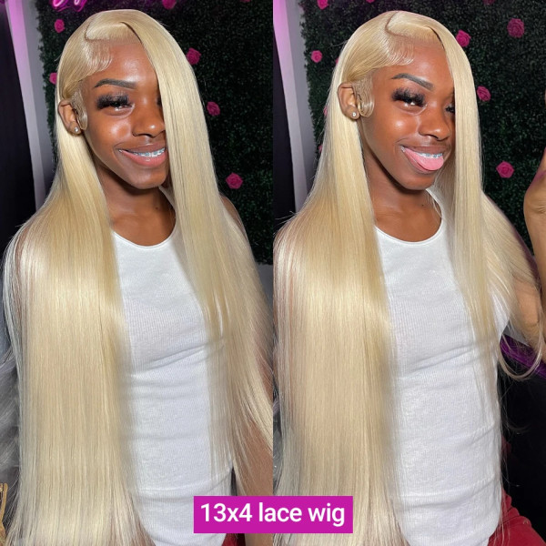 30 tums honungsblond 613 Hd spets frontal peruk 13x6 människohår för kvinnor 13x4 rak spets front peruk Bob limlös redo att bäras 13x6 Hd Lace Wig 22inches