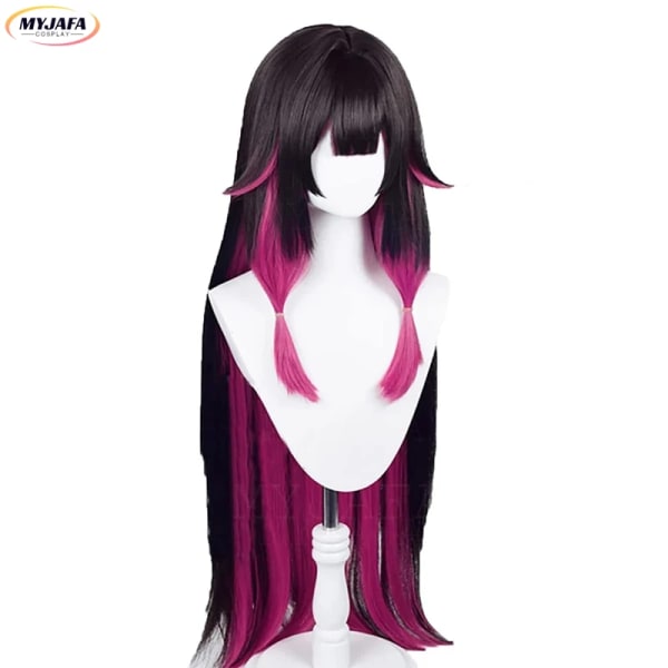 Högkvalitativ Genshin Impact Columbina Cosplay Peruk Damselette Colombina Fatui 105 cm Värmebeständigt syntetiskt hår Peruk + Peruk Cap wig and accessories One Size