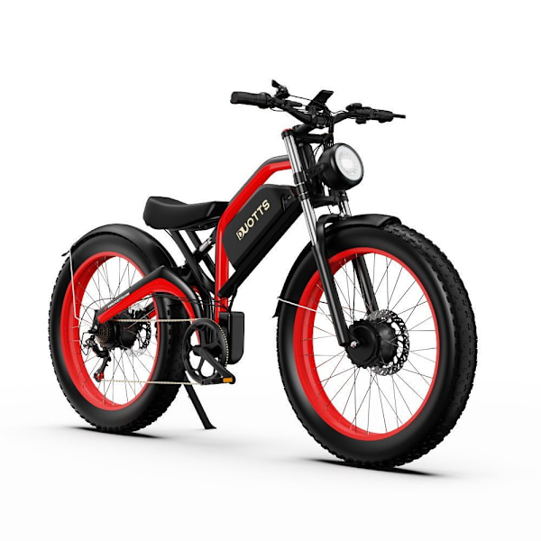 DUOTTS N26 Elcykel - 750W*2 Motorer - 48V 20Ah - Max 55km/h - Svart svart