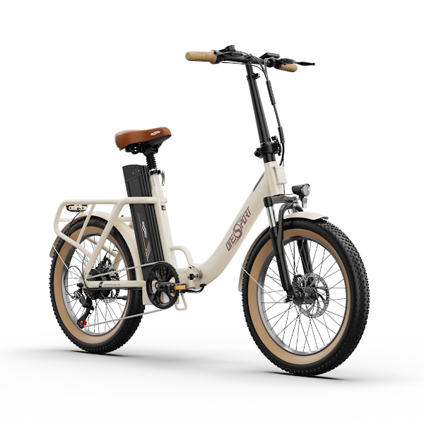 OneSport OT16-2 Vikbar Elcykel för Pendling - 250W 48V 17Ah - 20\" Beige