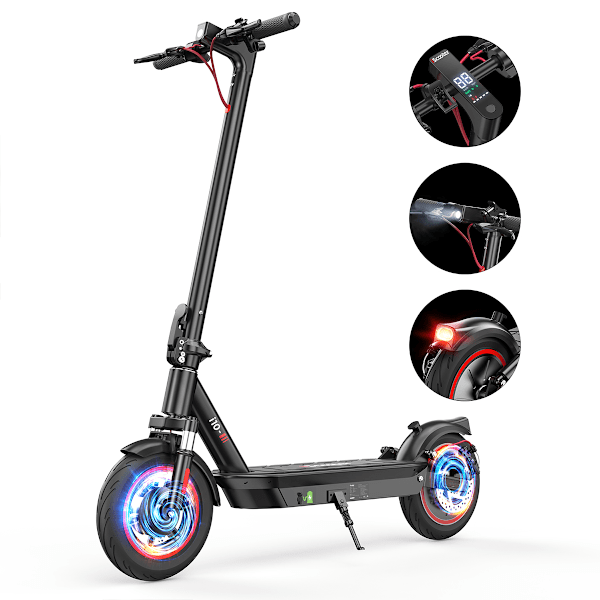 iScooter i10 Vikbar El-Scooter för Stad, 650W 36V 15Ah, Stöd för App-Kontroll