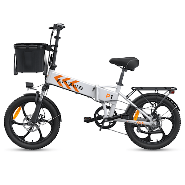 ENGWE P1 Vikbar Elcykel - 250W 36V 13Ah - 25km/H - Vridmomentsensor - Vit