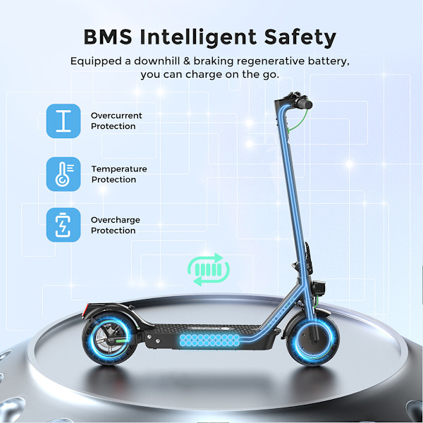iSinwheel S9 Max Vikbar El-Scooter - 500W 36V 10Ah - Max 30km/h