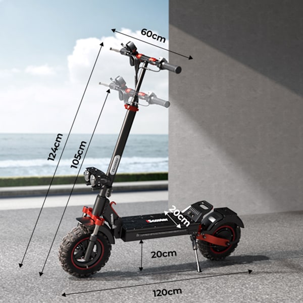 iScooter iX5S Vikbar El-Scooter - 1000W 48V 15Ah - 11-tums Däck - 25km/H