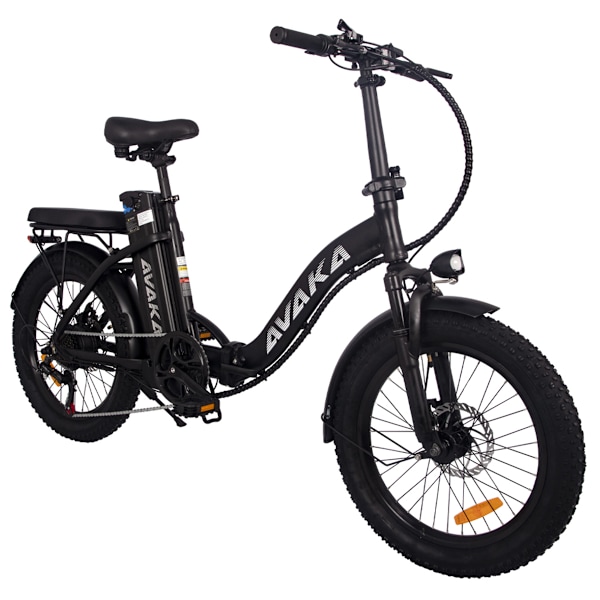 AVAKA BZ20 Plus Vikbar Elcykel 500W Motor 48V 15Ah Batteri svart