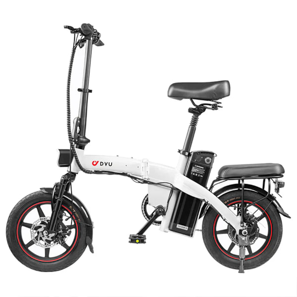 DYU A5 Hopfällbar Elektrisk Stadscykel - 14'' - 350W 48V 7.5Ah vit