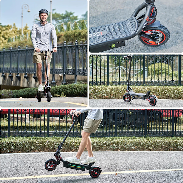 iScooter W8 Vikbar El-Scooter - 500W 48V 10.4Ah, 9,3-tums Däck, App-kontroll