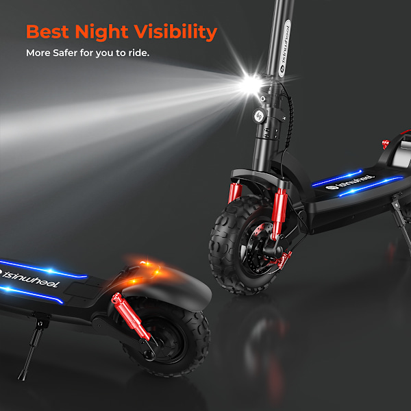 iSinwheel GT2 Vikbar Off-Road El-Scooter - 800W 48V 15Ah - 11-tum