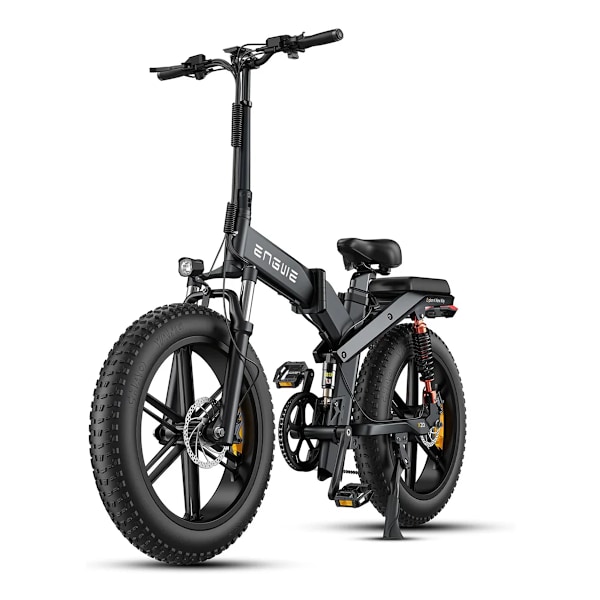 ENGWE X20 Vikbar Elcykel - 48V 22.2Ah Dubbla Batterier - 8 Växlar - svart