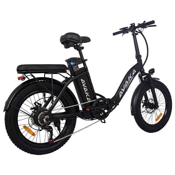 AVAKA BZ20 Plus Vikbar Elcykel 500W Motor 48V 15Ah Batteri svart