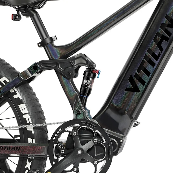 VITILAN T7 Elcykel - 750W Bafang Motor - 48V 20Ah 960Wh Batteri - 8 Växlar - Chameleon
