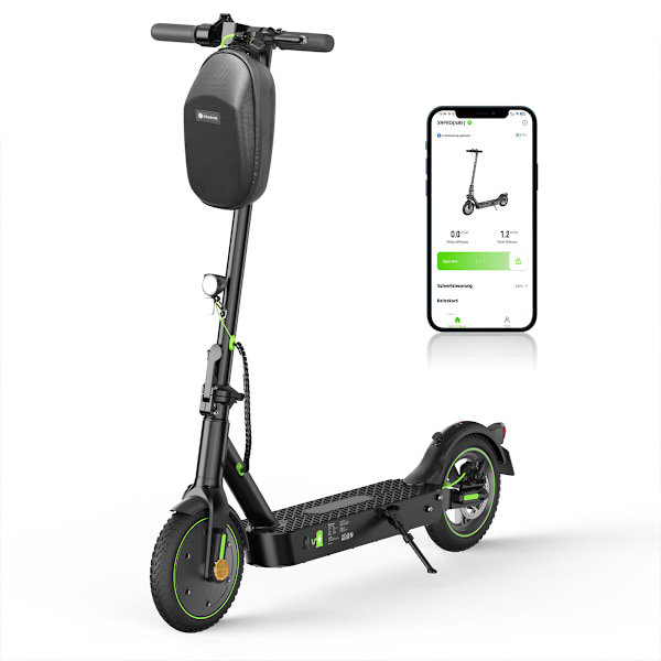 iSinwheel S9Pro El-Scooter - 8,5 tum - 330W 36V 7,5Ah - App-kontroll - Bakre fjädring