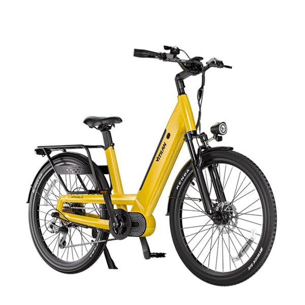 VITILAN L5 Urban Commuter Elcykel - 500W 48V 15Ah - Vridmomentsensor - gul