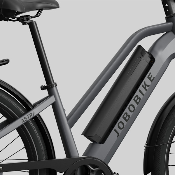 Trekking E-Bike JOBOBIKE Astra, 250W 36V 15Ah, Shimano 8S, Support Bluetooth, Grey