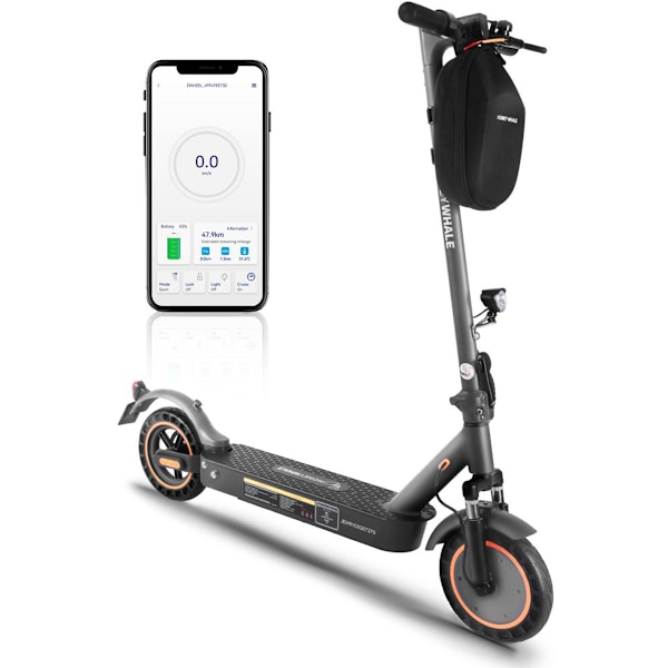 Honey Whale E9 MAX El-Scooter - 500W 36V 10Ah - Smart APP