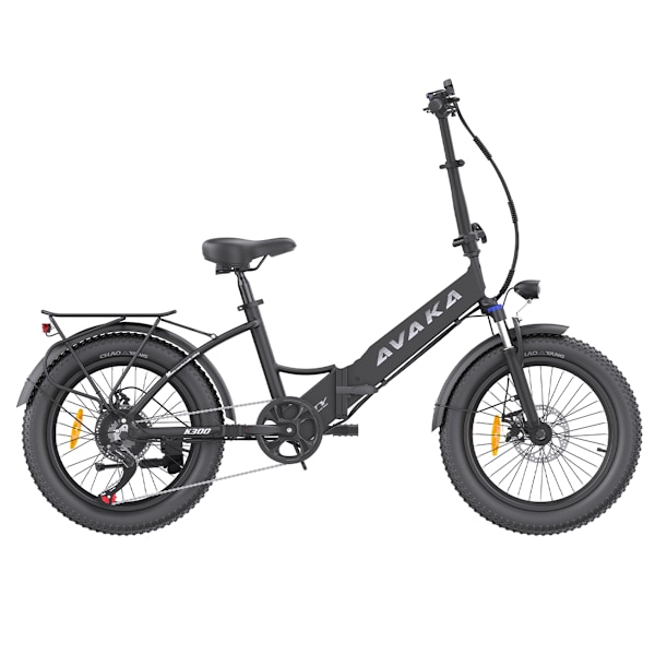 AVAKA K300 Vikbar Elcykel, 350W 36V 16Ah, 20*3.0 tum Däck svart