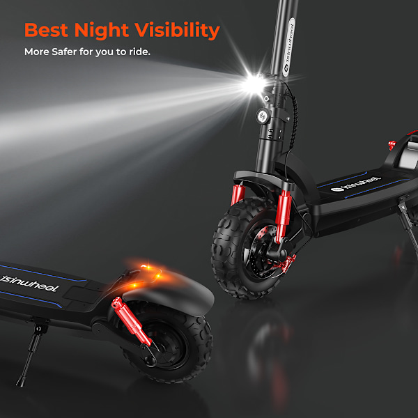 iSinwheel GT2 Vikbar Off-Road El-Scooter - 800W 48V 15Ah - 11-tum
