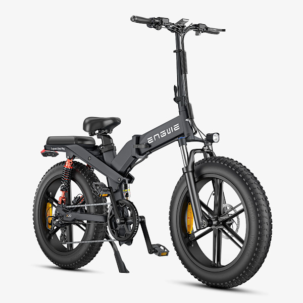 ENGWE X20 Vikbar Elcykel - 48V 22.2Ah Dubbla Batterier - 8 Växlar - svart